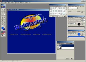 Adobe LiveMotion GUI (click to enlarge)